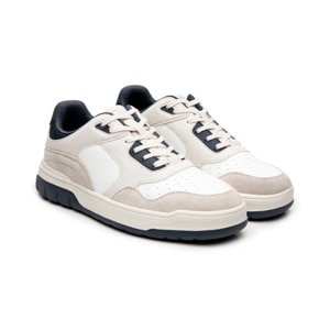 Sneaker Casual Flexi para Hombre Estilo 417506 Beige Multicolor