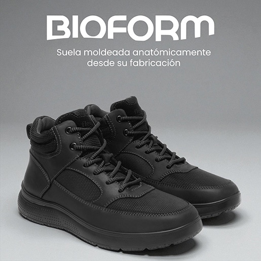 Botín Outdoor Flexi para Hombre con Amarre Frontal Estilo 417605 Negro