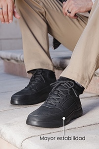 Botín Outdoor Flexi para Hombre con Amarre Frontal Estilo 417605 Negro