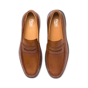 Mocasín Casual Flexi para Hombre con Ligereza Estilo 418201 Tan