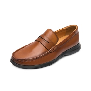 Mocasín Casual Flexi para Hombre con Ligereza Estilo 418201 Tan