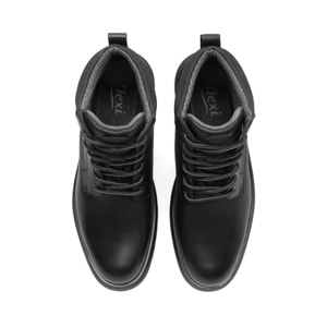 Botín Semivestir Flexi para Hombre con Amarre Frontal Estilo 418502 Negro