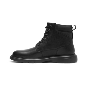 Botín Semivestir Flexi para Hombre con Amarre Frontal Estilo 418502 Negro