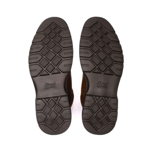Botín Semivestir Flexi para Hombre con Amarre Frontal Estilo 418502 Tan