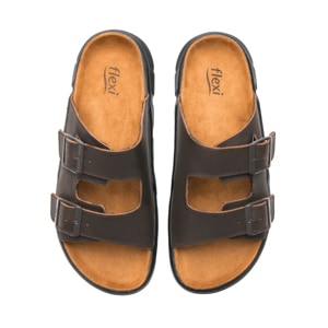 Sandalia Casual Flexi para Hombre Estilo 419201 Chocolate