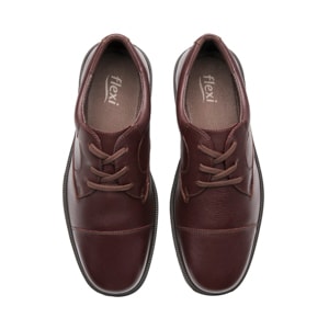 Derby Vestir Flexi para Hombre con Shock Point Estilo 419603 Vino