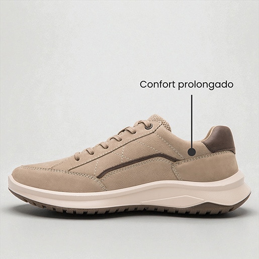 Sneaker Casual Flexi para Hombre Estilo 419903 Taupe