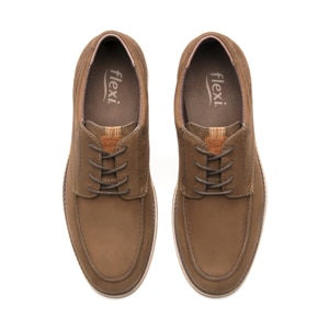Derby Confort Flexi para Hombre Estilo 420004 Taupe