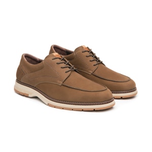 Derby Confort Flexi para Hombre Estilo 420004 Taupe