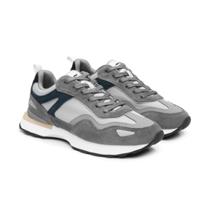 Sneaker Retro Flexi para Hombre Fxi Estilo 420702 Gris