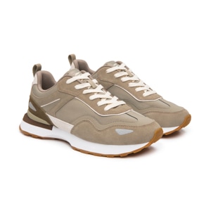 Sneaker Retro Flexi para Hombre Fxi Estilo 420702 Taupe
