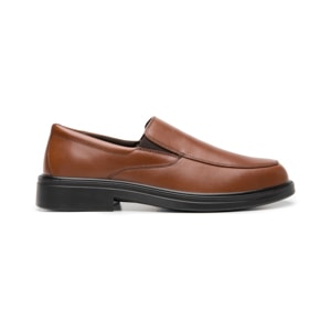 Calzado Slip On Semivestir Flexi para Hombre con 100% Piel Estilo 421503 Tan