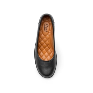 Flat Casual Flexi Con Plantilla Comfort Pad Para Mujer - Estilo 45602 Negro