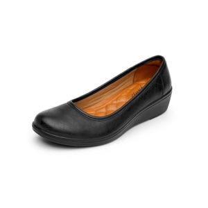 Flat Casual Flexi Con Plantilla Comfort Pad Para Mujer - Estilo 45602 Negro