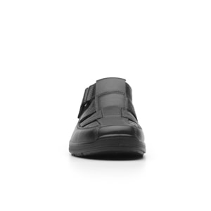 Sandalia Urbana Flexi Con Piel Graneada Para Hombre - Estilo 50807 Negro