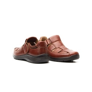 Sandalia Urbana Flexi Con Piel Graneada Para Hombre - Estilo 50807 Tan