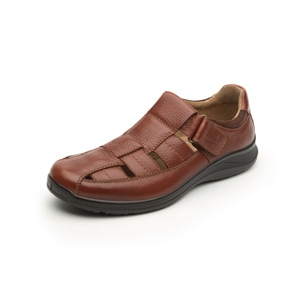 Sandalia Urbana Flexi Con Piel Graneada Para Hombre - Estilo 50807 Tan