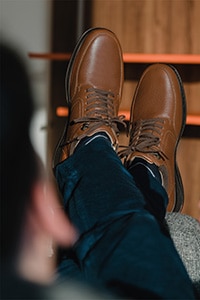 Botín Casual Flexi para Hombre con Amarre Frontal Estilo 50816 Negro