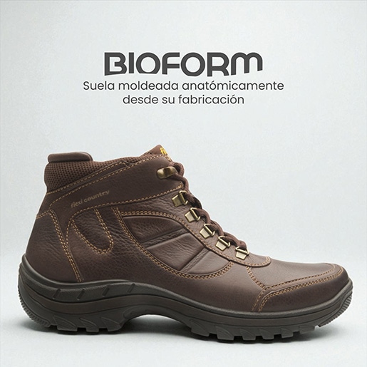 Bota Para Outdoor Flexi Country Con Ganchos Para Hombre - Estilo 66510 Chocolate