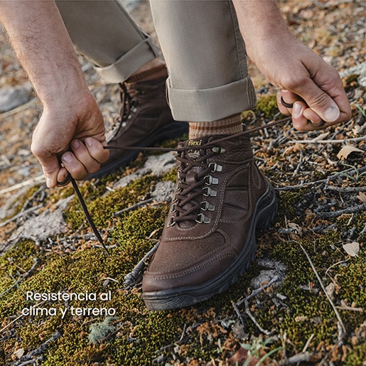 Bota Para Outdoor Flexi Country Con Ganchos Para Hombre - Estilo 66510 Chocolate