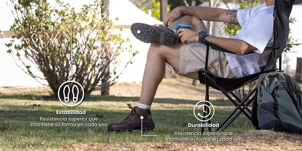 Bota Para Outdoor Flexi Country Con Ganchos Para Hombre - Estilo 66510 Chocolate