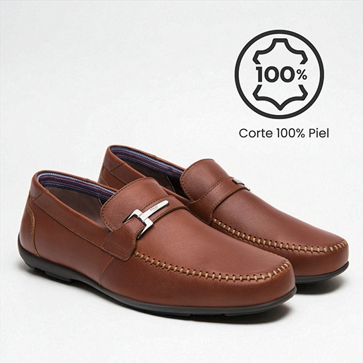 Mocasín Herraje Flexi para Hombre Estilo 68620 Negro