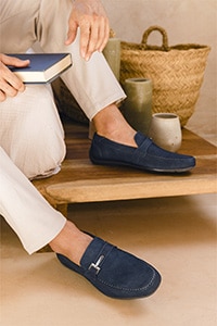 Mocasín Herraje Flexi para Hombre Estilo 68620 Negro