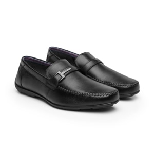 Mocasín Herraje Flexi para Hombre Estilo 68620 Negro