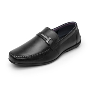 Mocasín Herraje Flexi para Hombre Estilo 68620 Negro