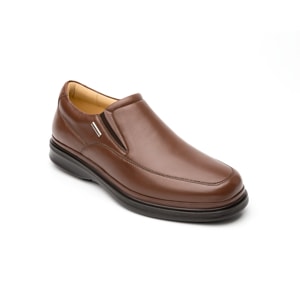 Mocasín Para Oficina Quirelli Con Doble Plantilla Para Hombre - Estilo 700803 Café