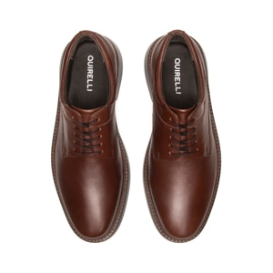 Calzado Vestir Casual Quirelli para Hombre con Corte California Estilo 705701 Café