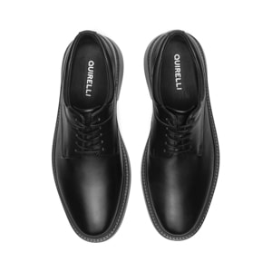 Calzado Vestir Casual Quirelli para Hombre con Corte California Estilo 705701 Negro