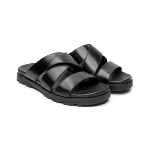 Sandalia Semivestir Quirelli para Hombre con Anatomic Pad Estilo 706804 Negro