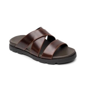 Sandalia Semivestir Quirelli para Hombre con Anatomic Pad Estilo 706804 Tan