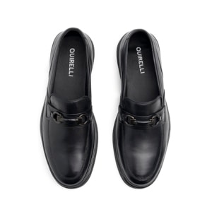 Mocasín Herraje Quirelli para Hombre Estilo 707001 Negro