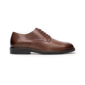 Derby Semivestir Quirelli para Hombre 100 % Piel Estilo 707201 Chocolate