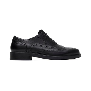 Oxford Vestir Quirelli para Hombre con 100 % Piel Estilo 708104 Negro