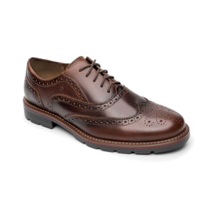 Zapato Bostoniano Quirelli para Hombre con suela con contraste Estilo 88602 Cognac