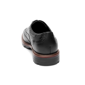 Zapato Oxford Bostoniano Quirelli Con Brillo Natural Para Hombre - Estilo 88602 Negro