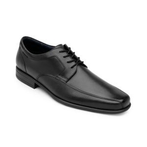Derby Mezcla De Texturas Flexi para Hombre Estilo 90716 Negro