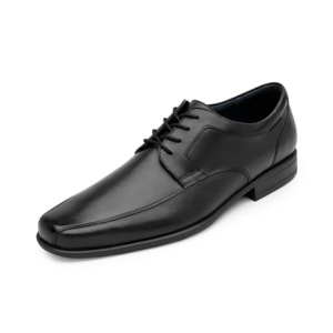Derby Mezcla De Texturas Flexi para Hombre Estilo 90716 Negro